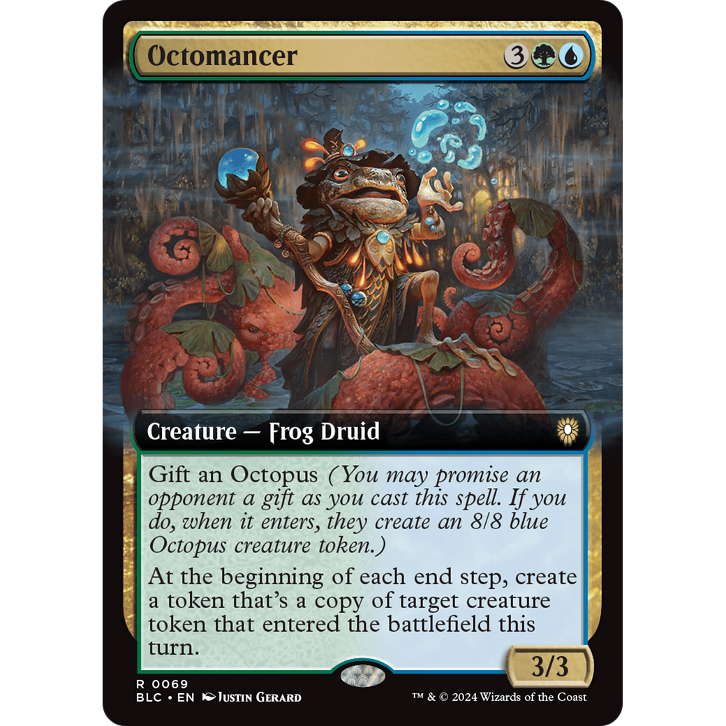 Octomancer (BLC-069) - Bloomburrow Commander: (Extended Art)