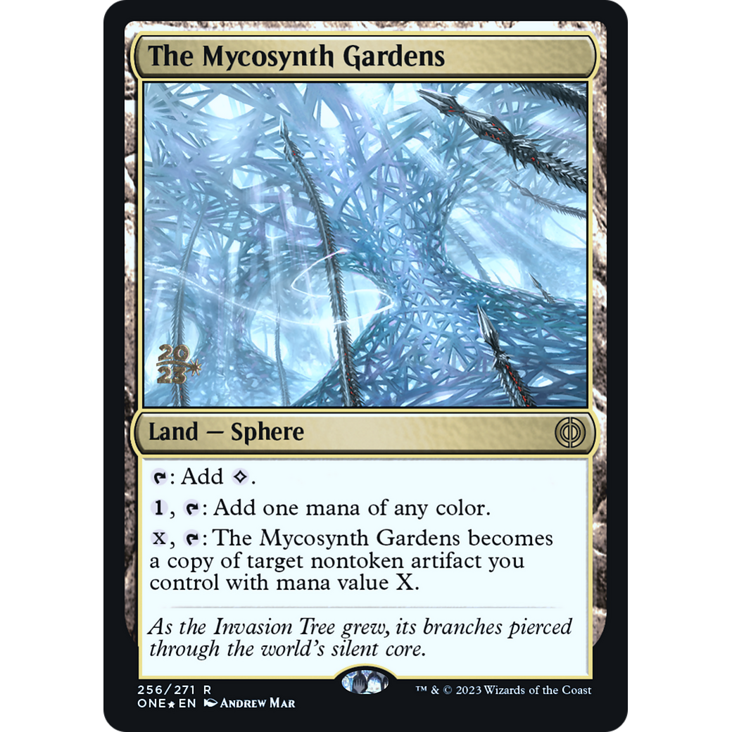 The Mycosynth Gardens (PRE-256S) - Phyrexia: All Will Be One Promos Foil