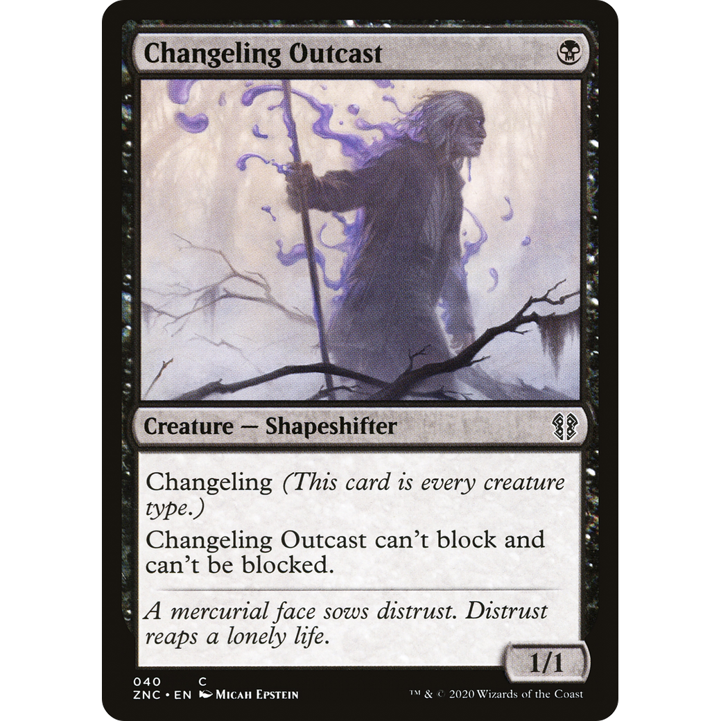 Changeling Outcast (ZNC-040) - Zendikar Rising Commander