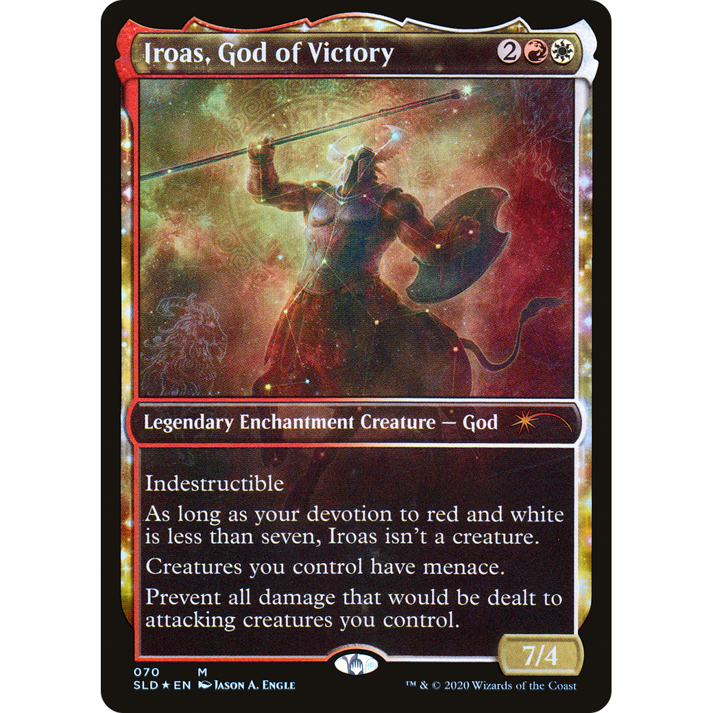 Iroas, God of Victory (SLD-070) - Secret Lair Drop: (enchantment, Showcase) Foil