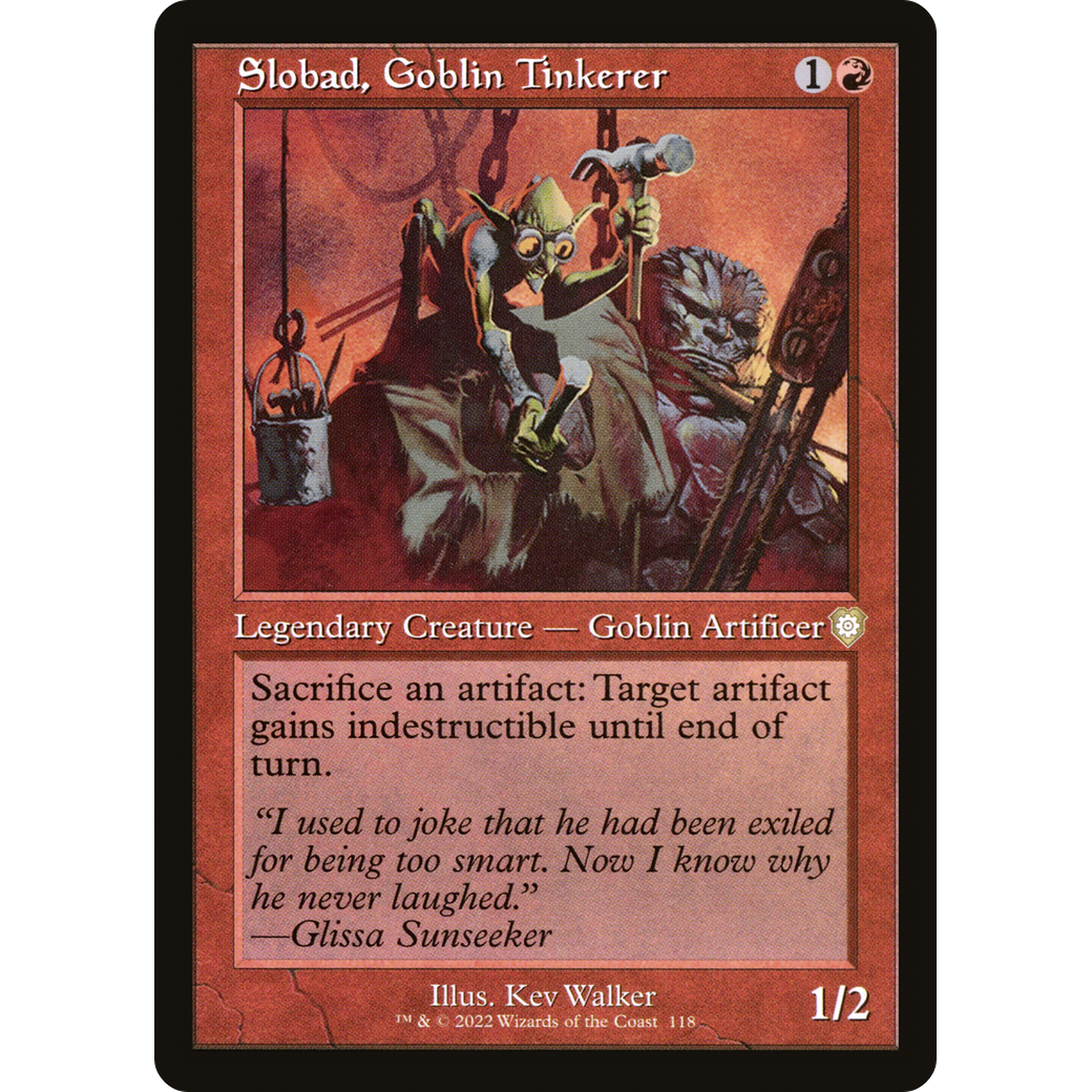 Slobad, Goblin Tinkerer (Retro Frame) (BRC-118) - The Brothers' War Commander
