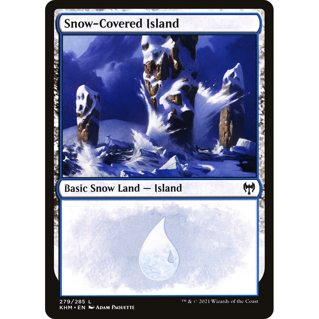 Snow-Covered Island (279) (KHM-279) - Kaldheim: (snow) Foil