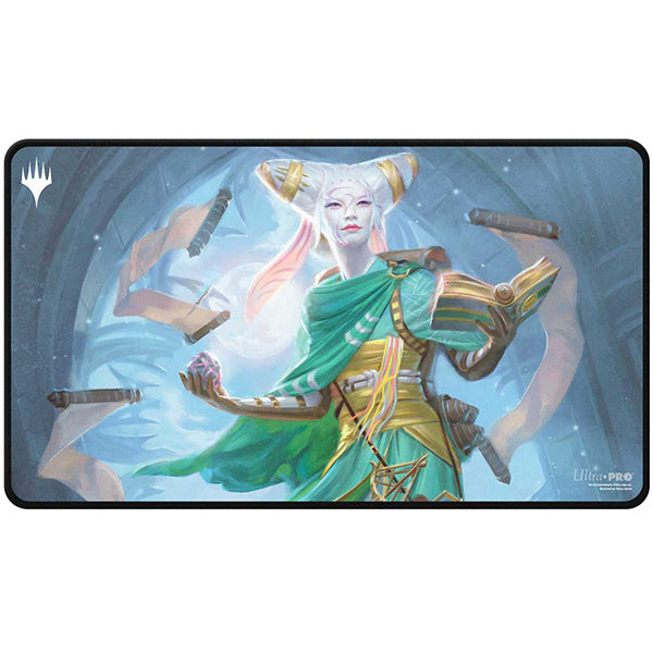 Magic The Gathering: Innistrad Remastered - Tamiyo, Field Researcher Black Stitched Playmat (Pre-Order Expected Release 01/2025)