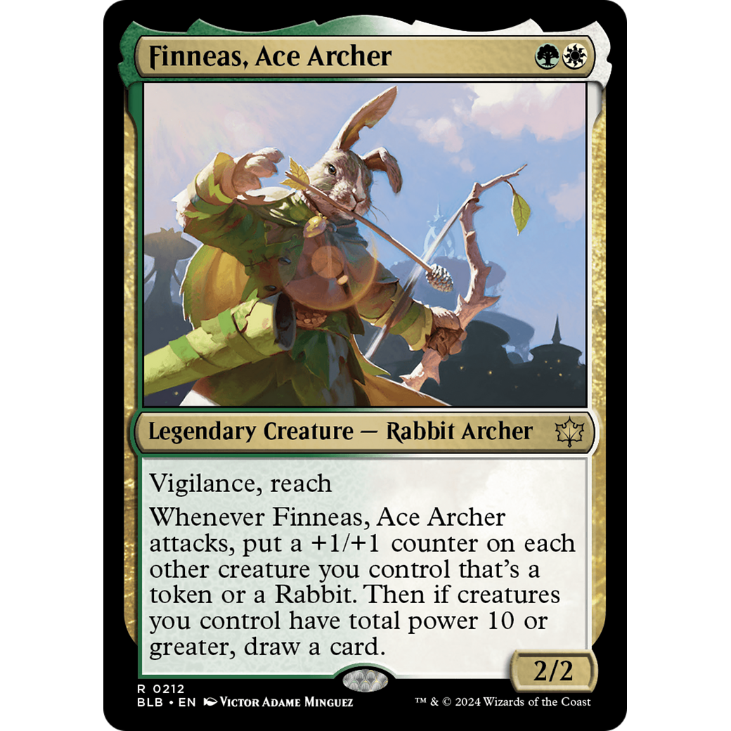 Finneas, Ace Archer (BLB-212) - Bloomburrow Foil