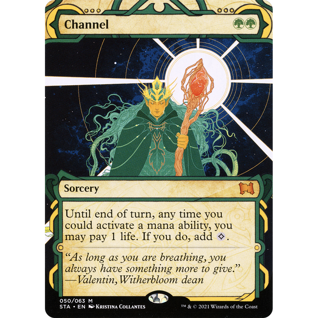 Channel (STA-050) - Strixhaven Mystical Archive: (Showcase) (Borderless) Foil