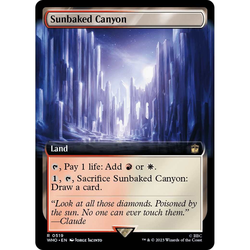 Sunbaked Canyon (Extended Art) (WHO-519) - Doctor Who: (Extended Art) Foil