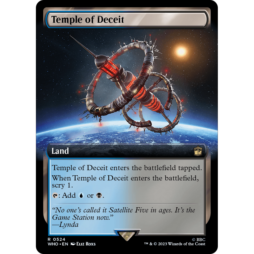 Temple of Deceit (Extended Art) (WHO-524) - Doctor Who: (Extended Art) Foil