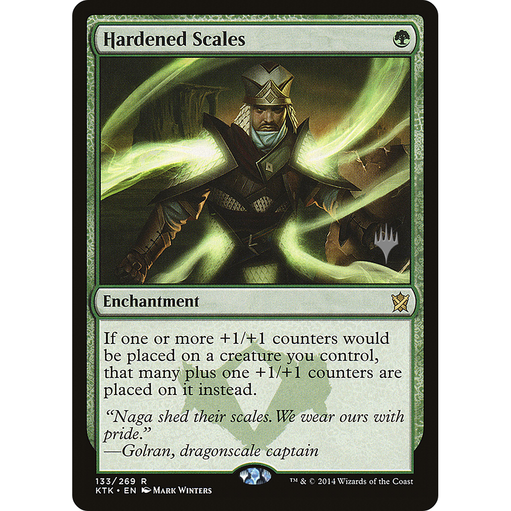 Hardened Scales (PPIKO-133) - Khans of Tarkir Promos Foil