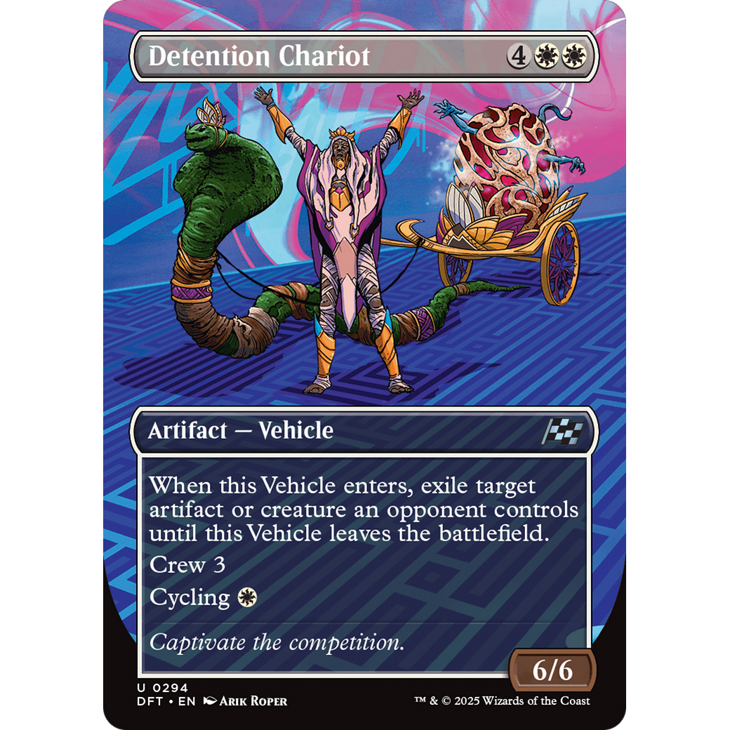 Detention Chariot (DFT-294) - Aetherdrift (Borderless) Foil