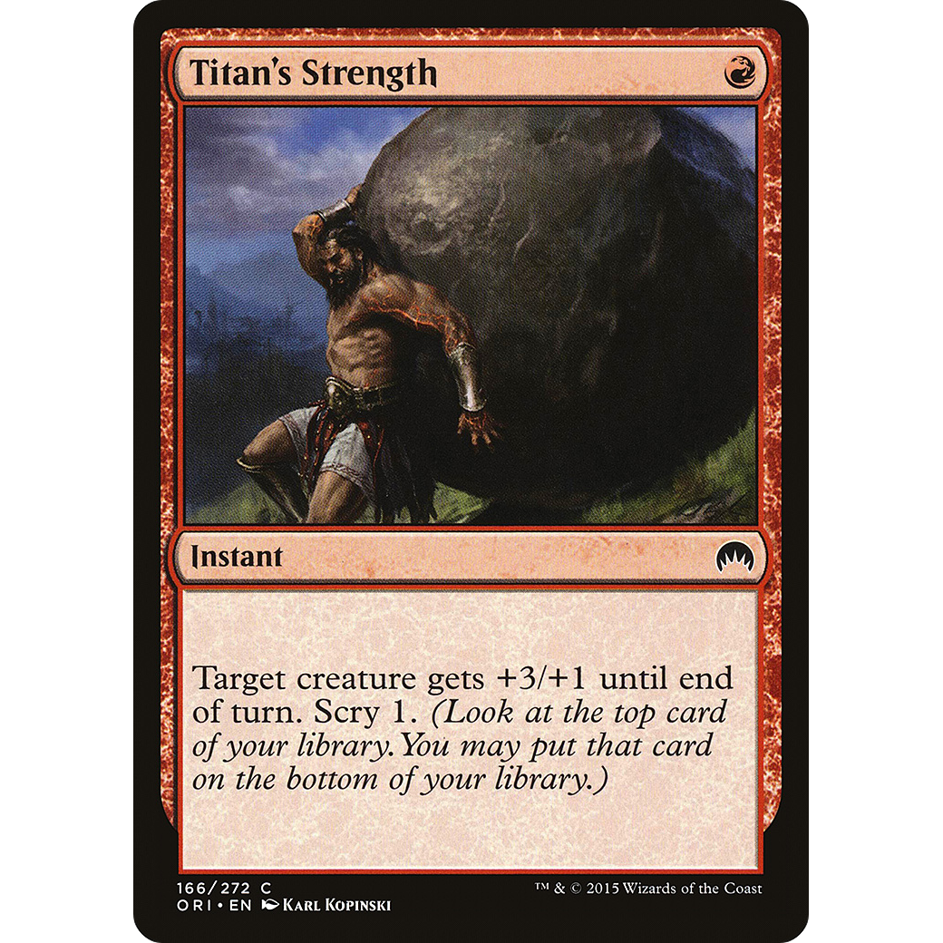 Titan's Strength (ORI-166) - Magic Origins Foil