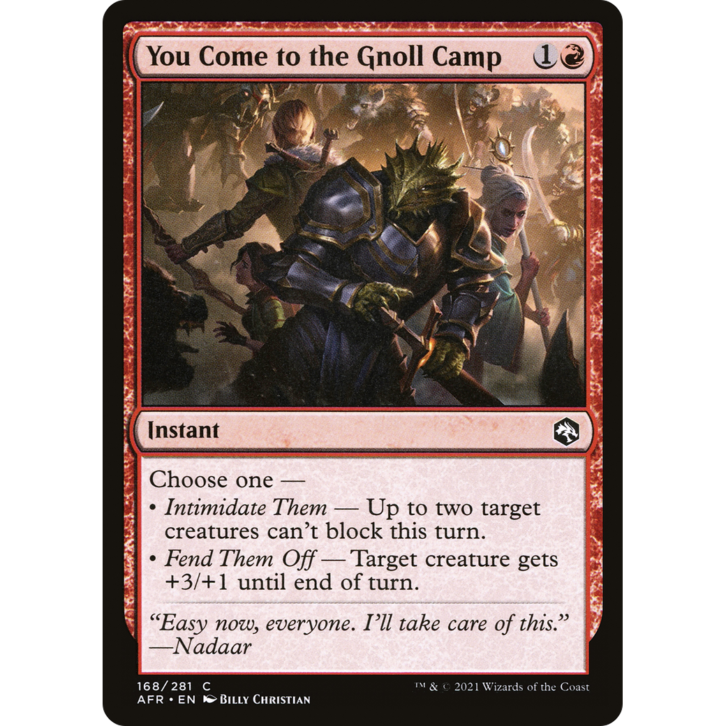 You Come to the Gnoll Camp (AFR-168) - Adventures in the Forgotten Realms Foil