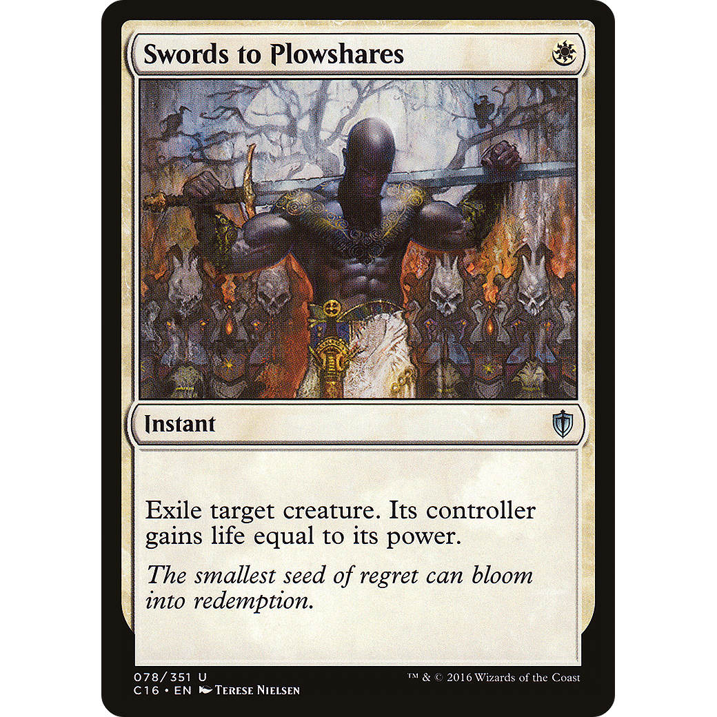 Swords to Plowshares (C16-078) - Commander 2016
