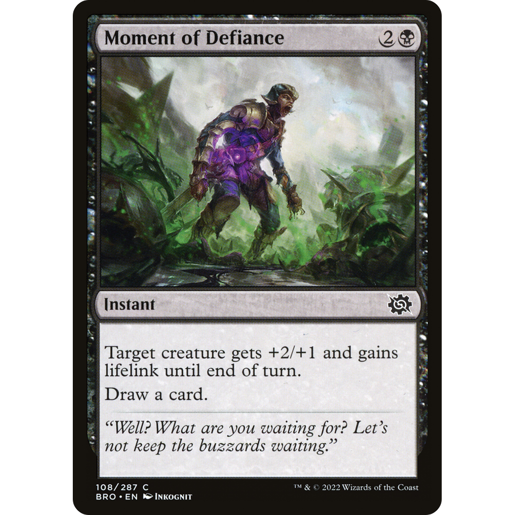 Moment of Defiance (BRO-108) - The Brothers' War