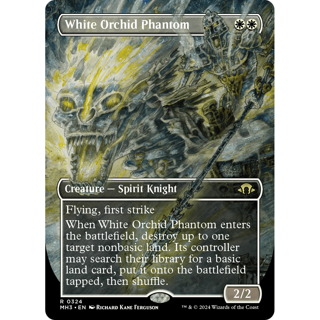 White Orchid Phantom (MH3-324) - Modern Horizons 3 (Borderless) Foil