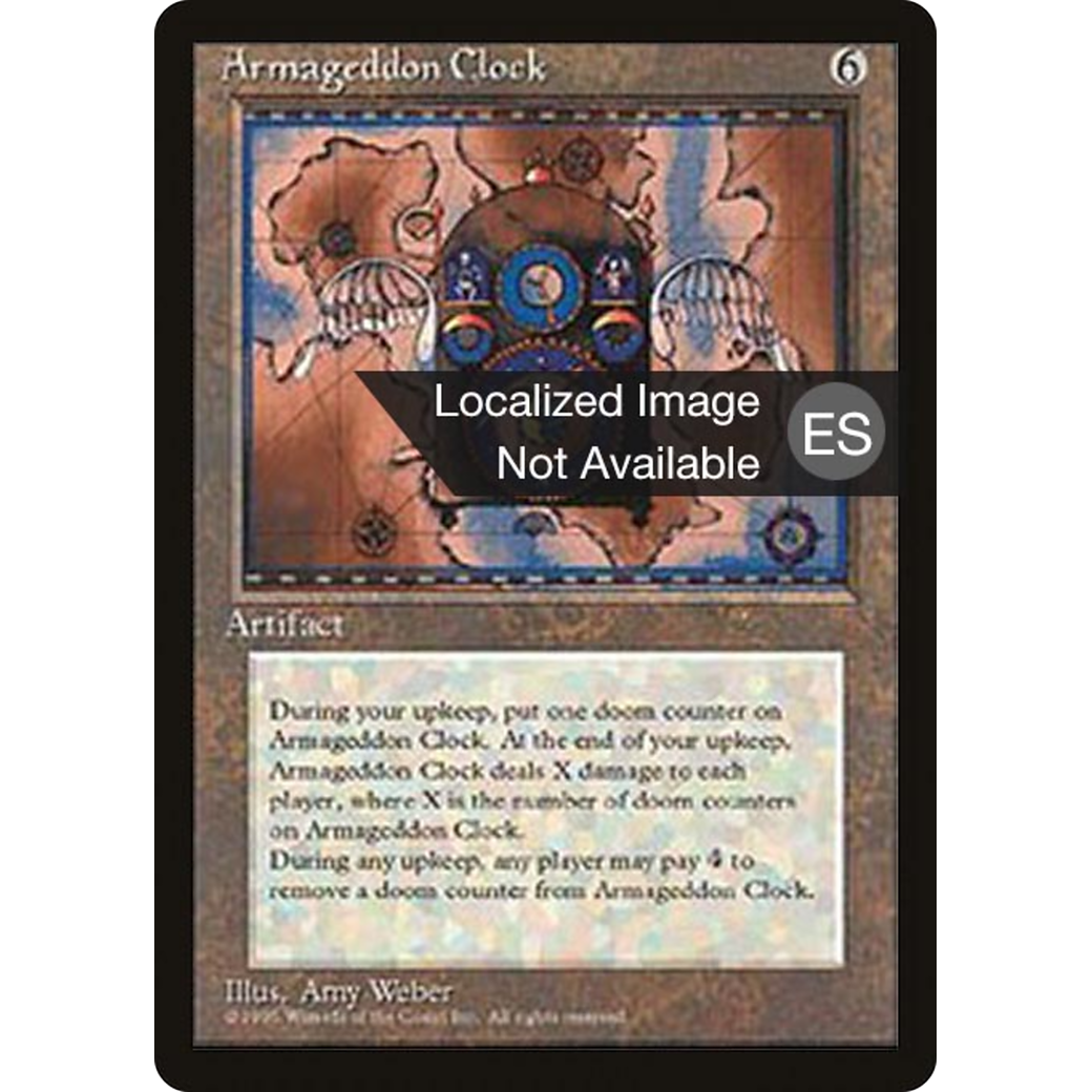 Armageddon Clock (4BB-) - Fourth Edition Foreign Black Border