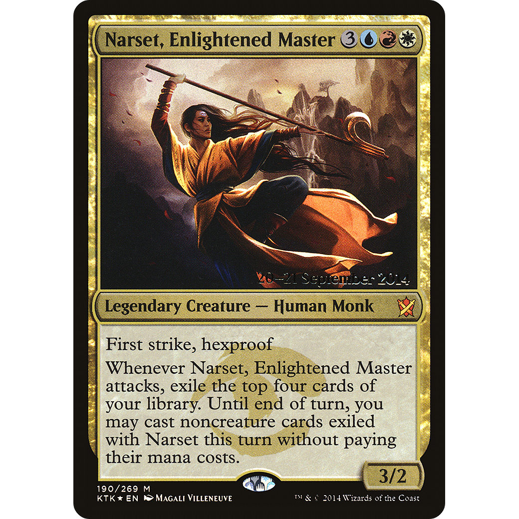 Narset, Enlightened Master (PRE-190) - Khans of Tarkir Promos Foil
