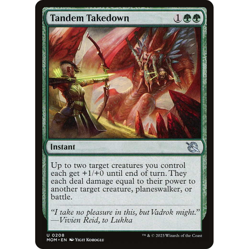 Tandem Takedown (MOM-208) - March of the Machine Foil