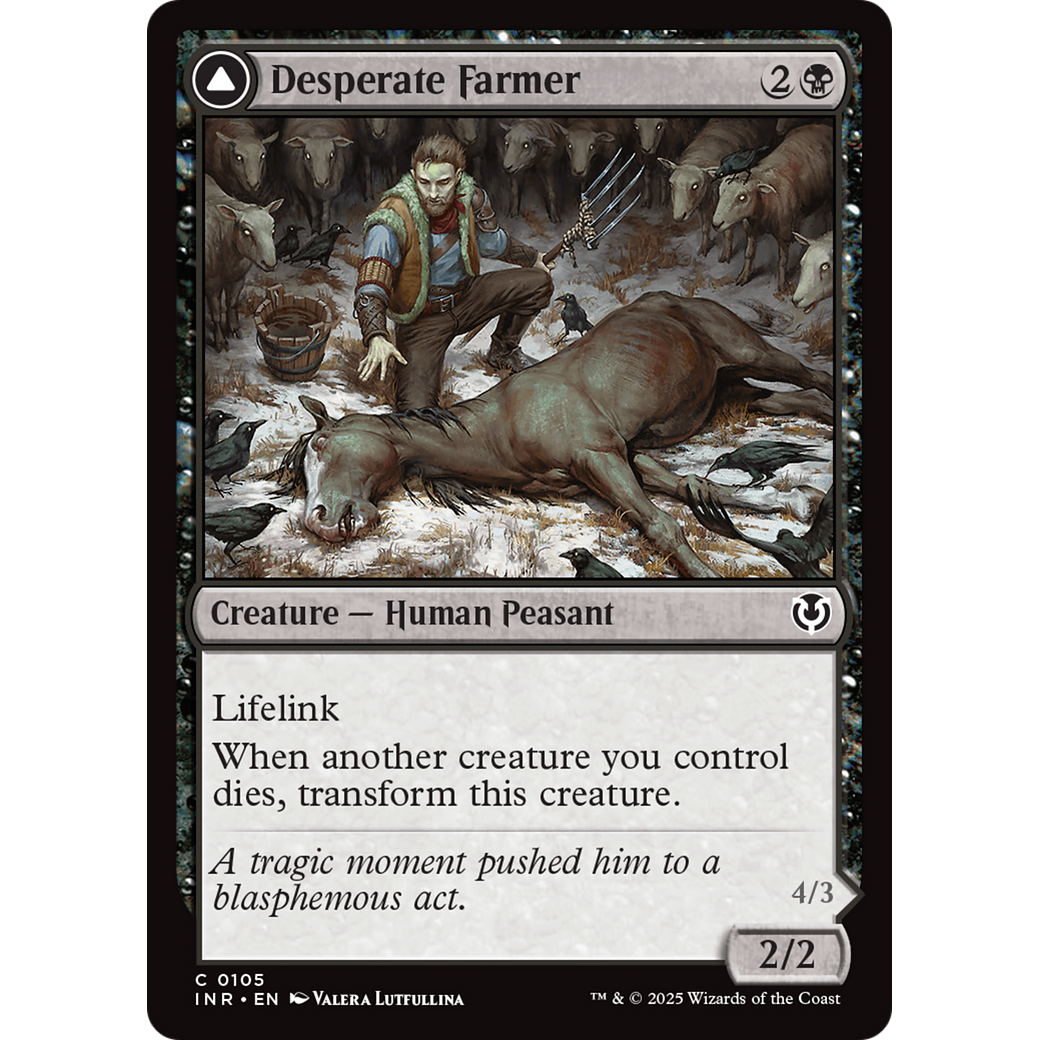 Desperate Farmer // Depraved Harvester (INR-105) - Innistrad Remastered