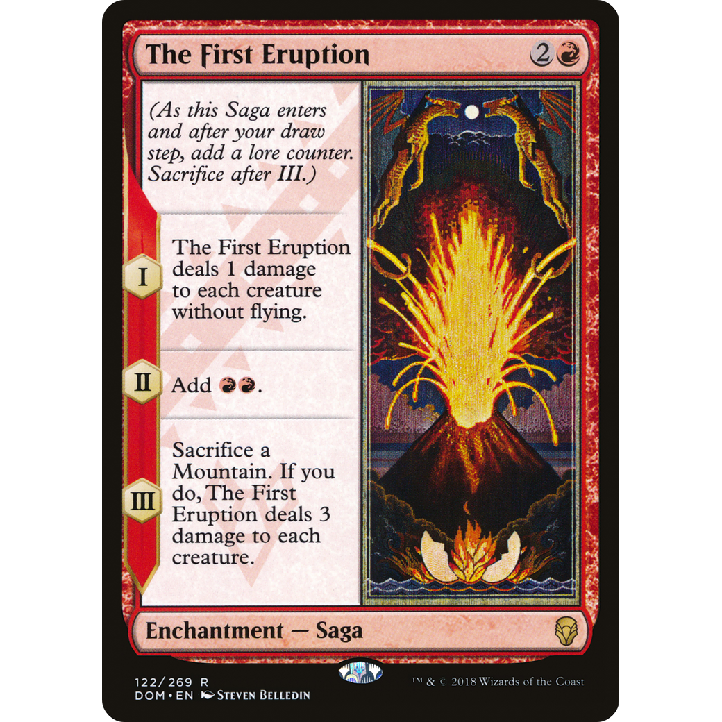 The First Eruption (DOM-122) - Dominaria Foil