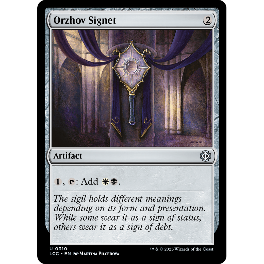 Orzhov Signet (LCC-310) - The Lost Caverns of Ixalan Commander