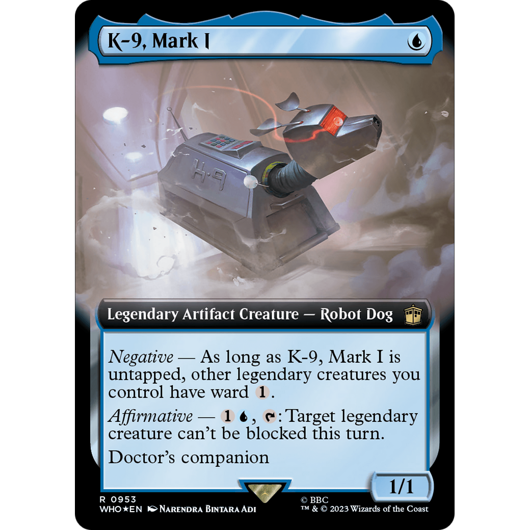 K-9, Mark I (Extended Art) (Surge Foil) (WHO-953) - Doctor Who: (Extended Art) Foil