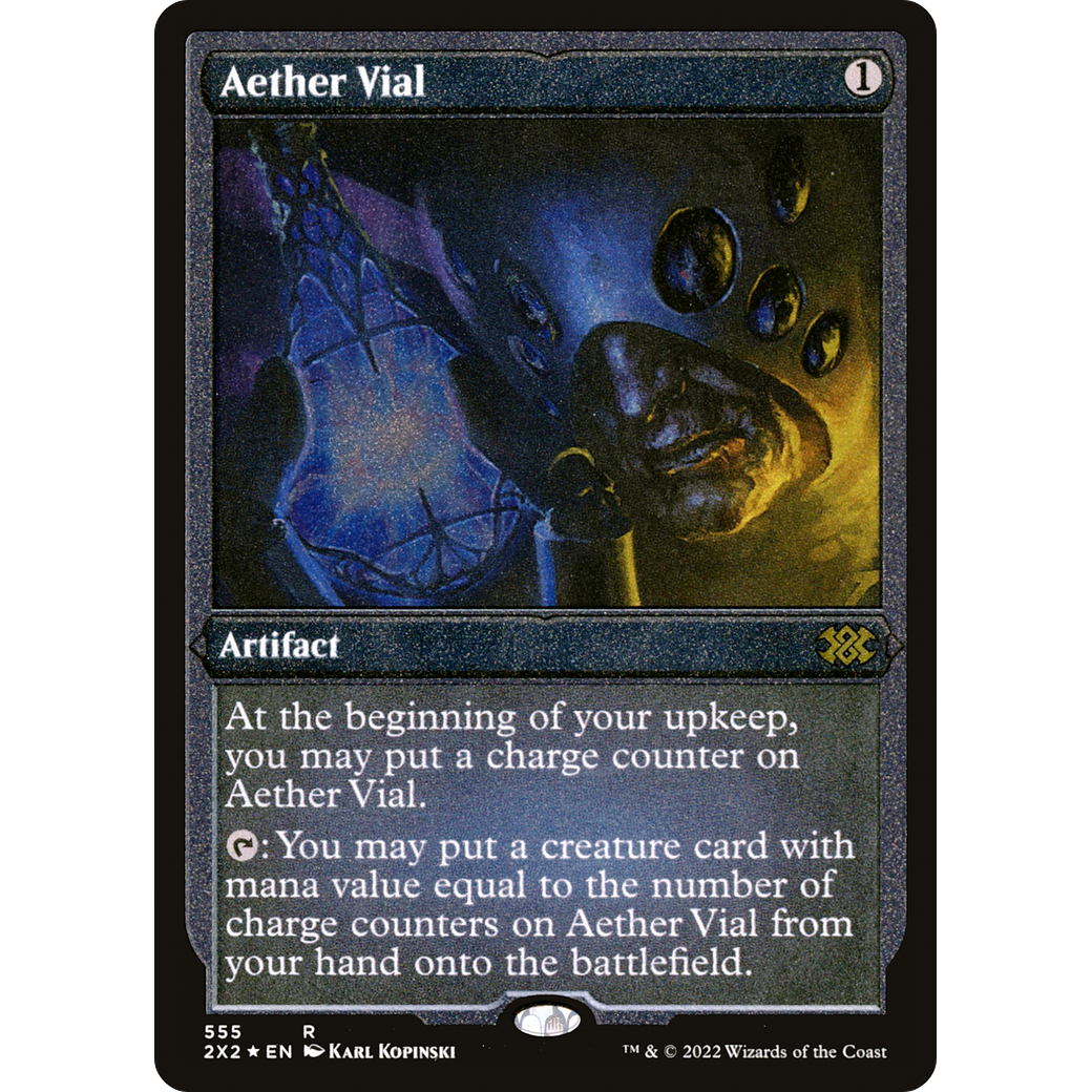 Aether Vial (Foil Etched) (2X2-555) - Double Masters 2022 Foil