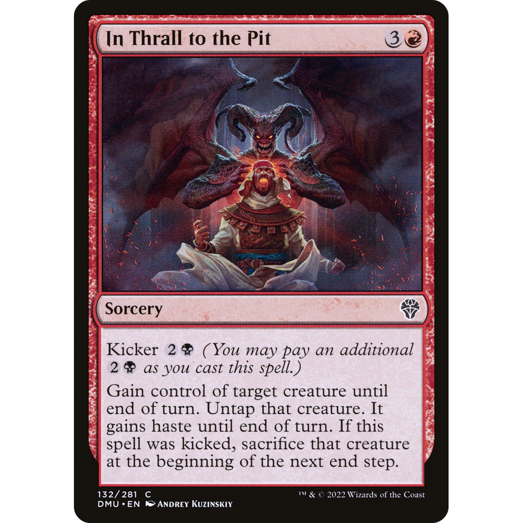 In Thrall to the Pit (DMU-132) - Dominaria United Foil