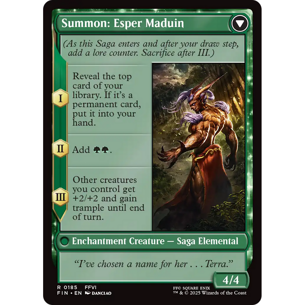 Esper Origins // Summon: Esper Maduin (FIN-185) - FINAL FANTASY: (enchantment) Foil