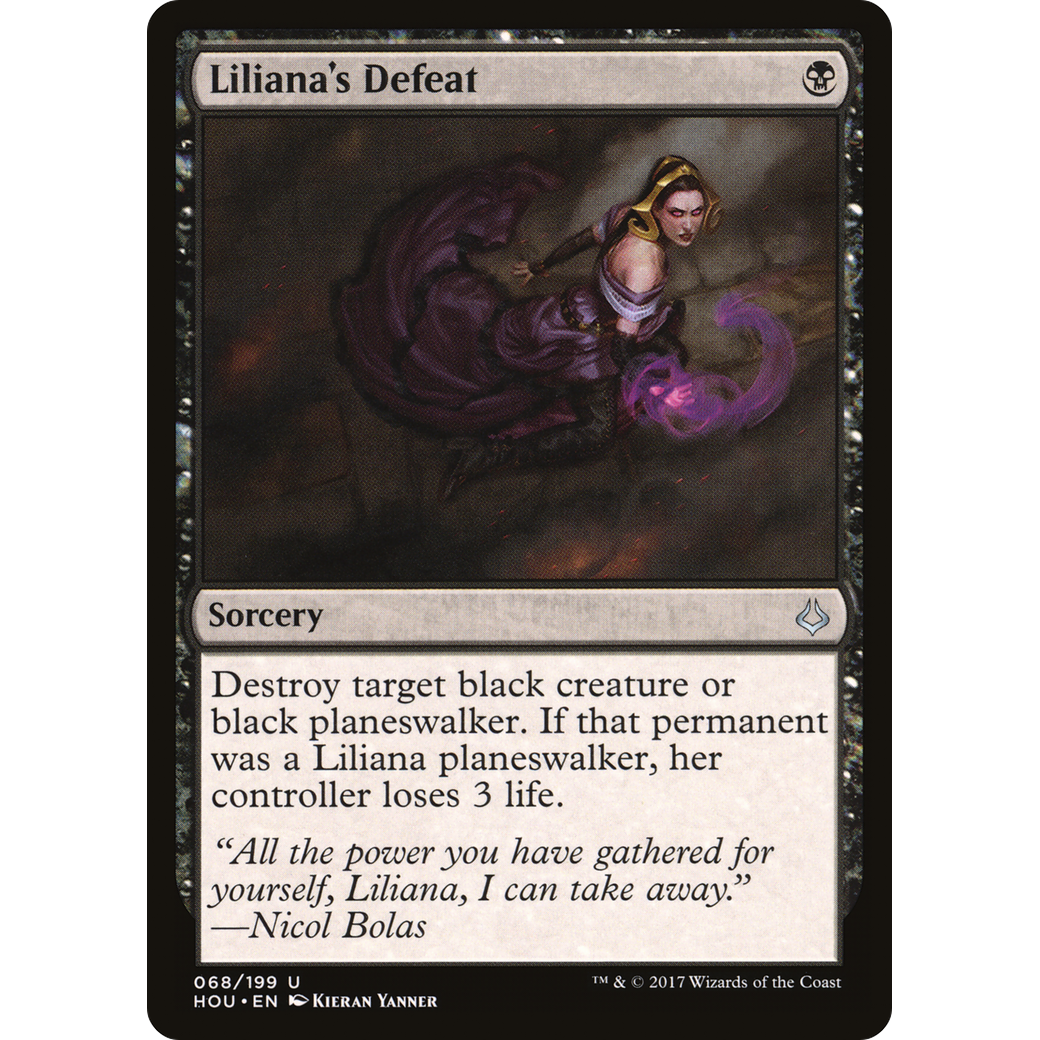 Liliana's Defeat (HOU-068) - Hour of Devastation Foil