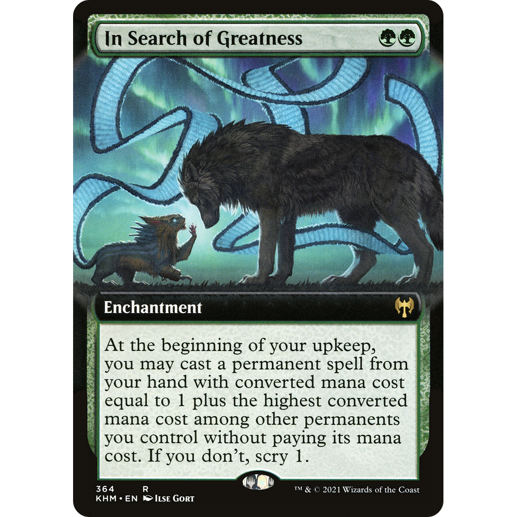 In Search of Greatness (Extended Art) (KHM-364) - Kaldheim: (Extended Art)