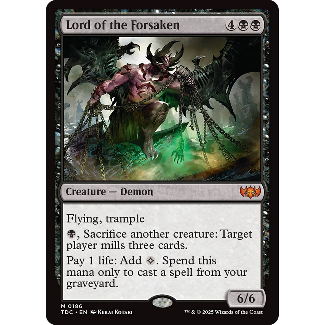Lord of the Forsaken (TDC-186) - Commander: Tarkir: Dragonstorm