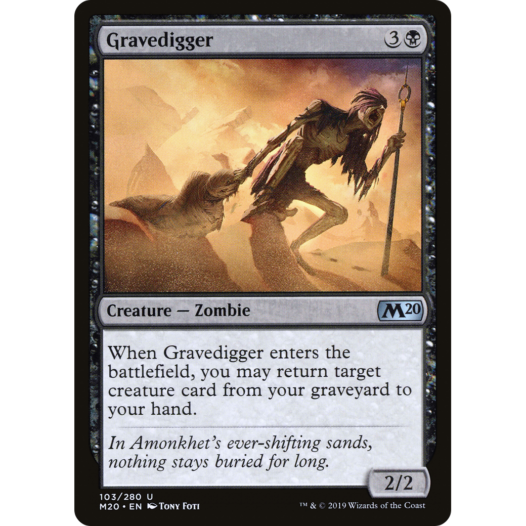Gravedigger (M20-103) - Core Set 2020 Foil