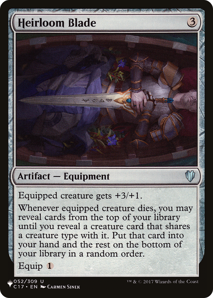 Heirloom Blade (LIST-052) - The List