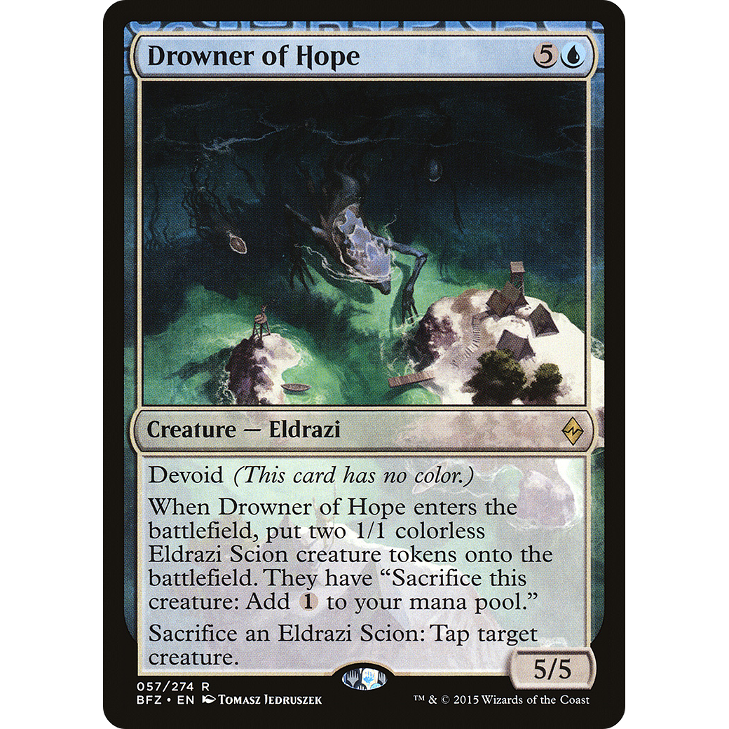 Drowner of Hope (BFZ-057) - Battle for Zendikar: (devoid)
