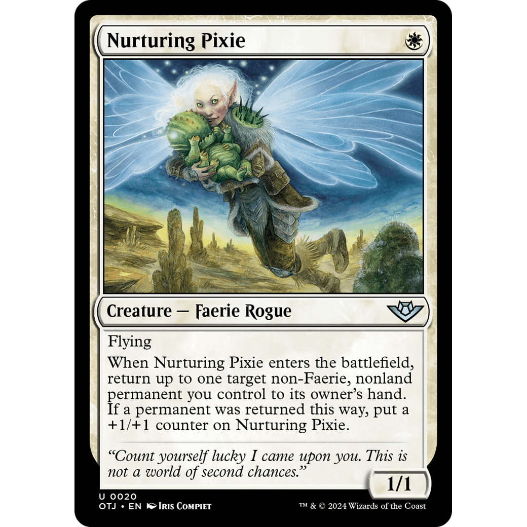 Nurturing Pixie (OTJ-020) - Outlaws of Thunder Junction