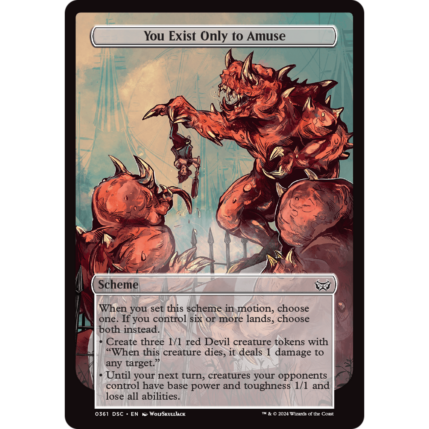 You Exist Only to Amuse (A:DSC-361) - Duskmourn: House of Horror Commander