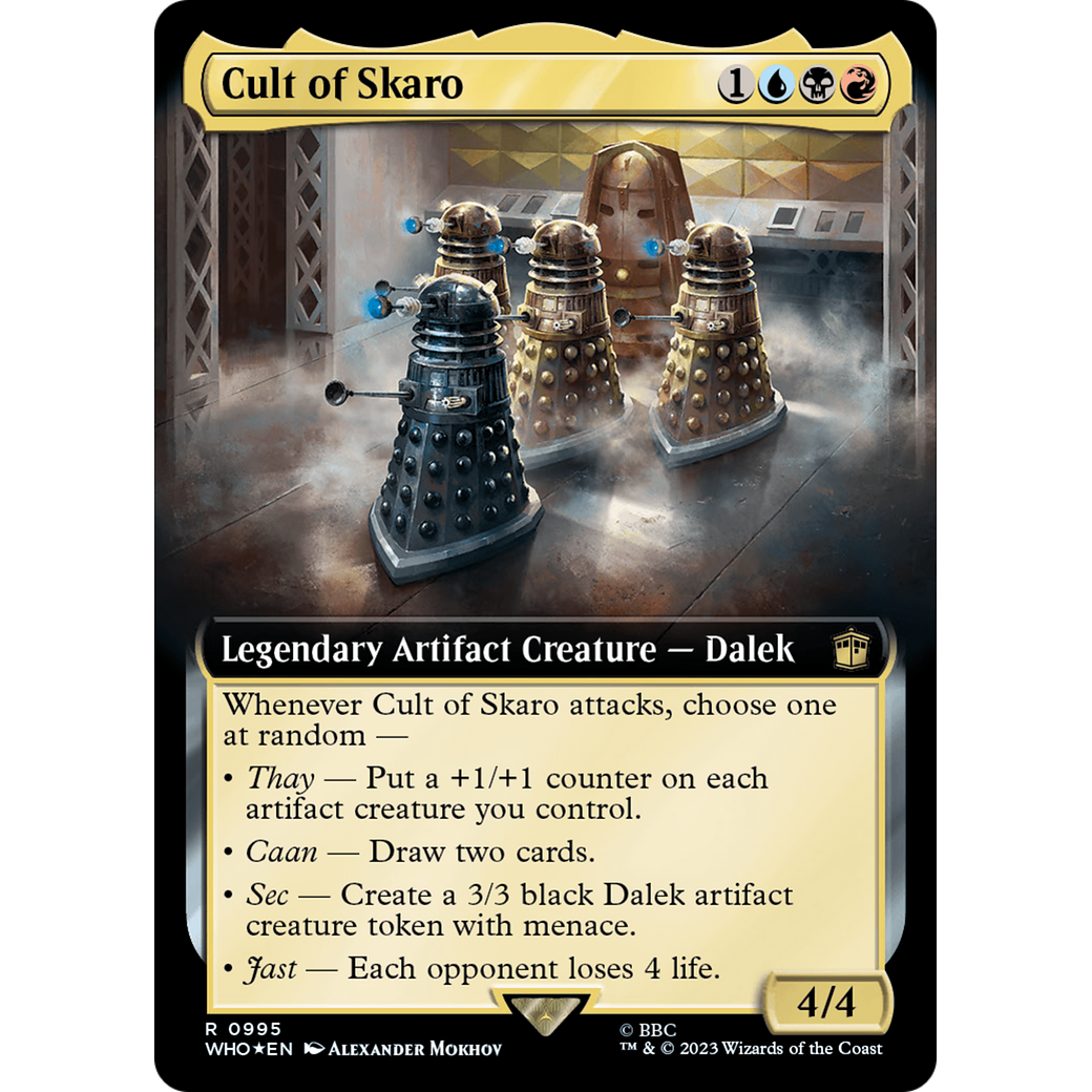 Cult of Skaro (Extended Art) (Surge Foil) (WHO-995) - Doctor Who: (Extended Art) Foil