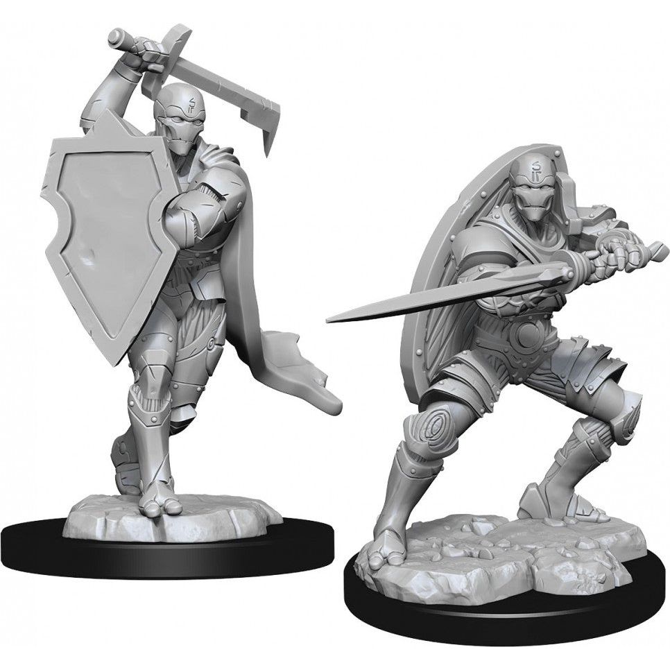 W13 Male Warforged Fighter Miniatures