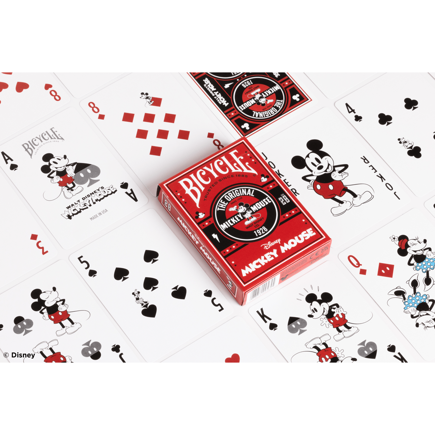 Disney Classic Red Mickey Playing Cards