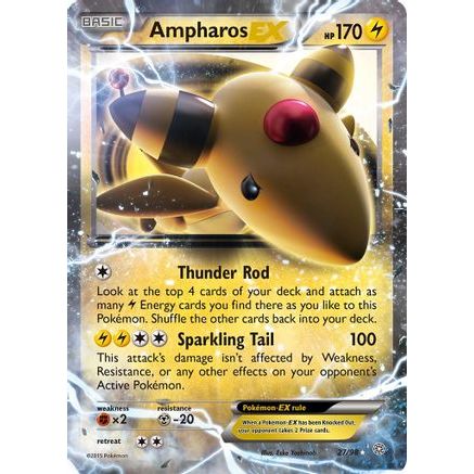 Ampharos EX 27/98 - XY  Ancient Origins Holofoil