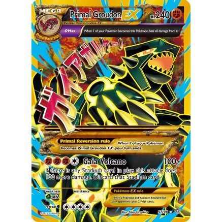 Primal Groudon EX (Shiny Full Art) 97/98 - XY  Ancient Origins Holofoil