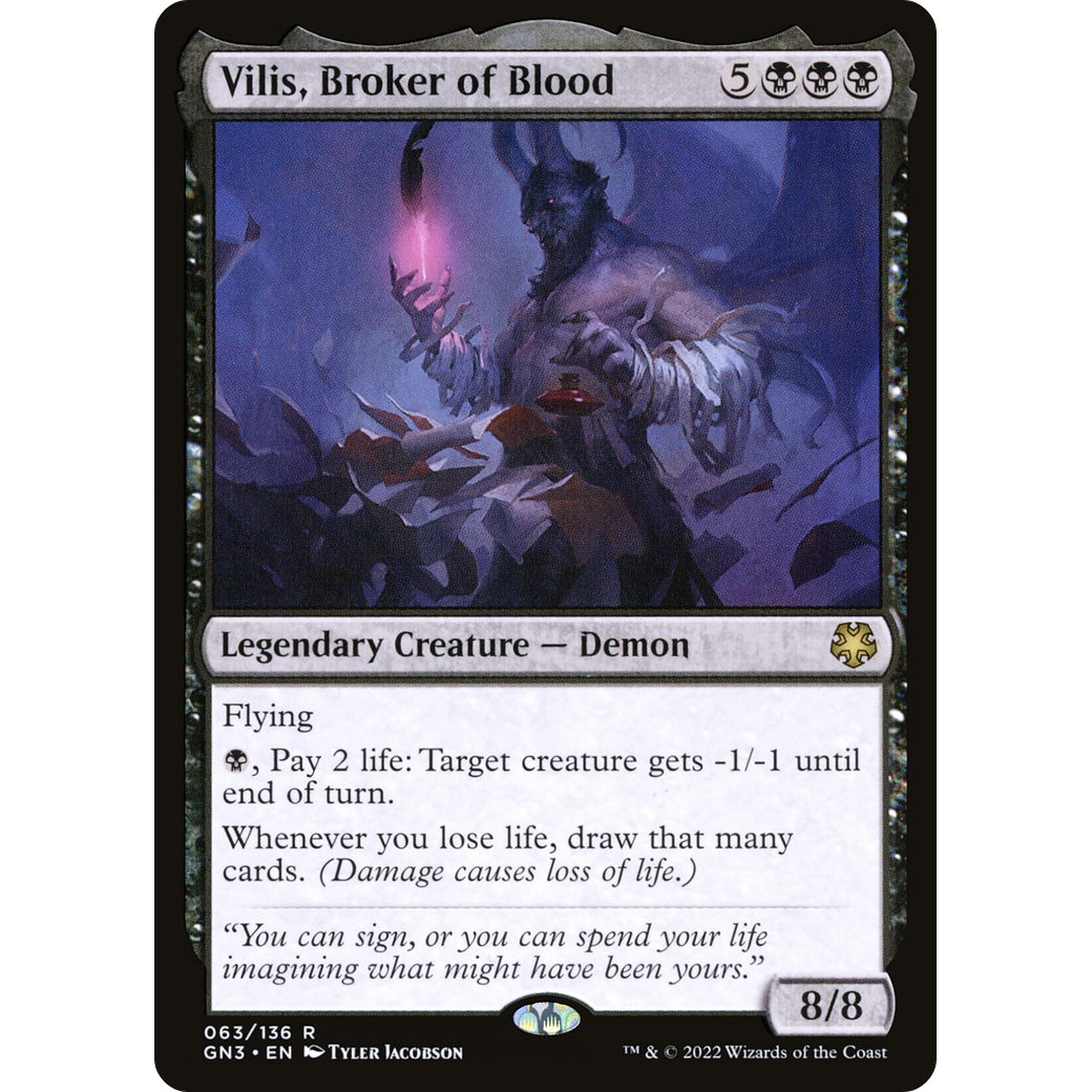 Vilis, Broker of Blood (GN3-063) - Game Night: Free-for-All