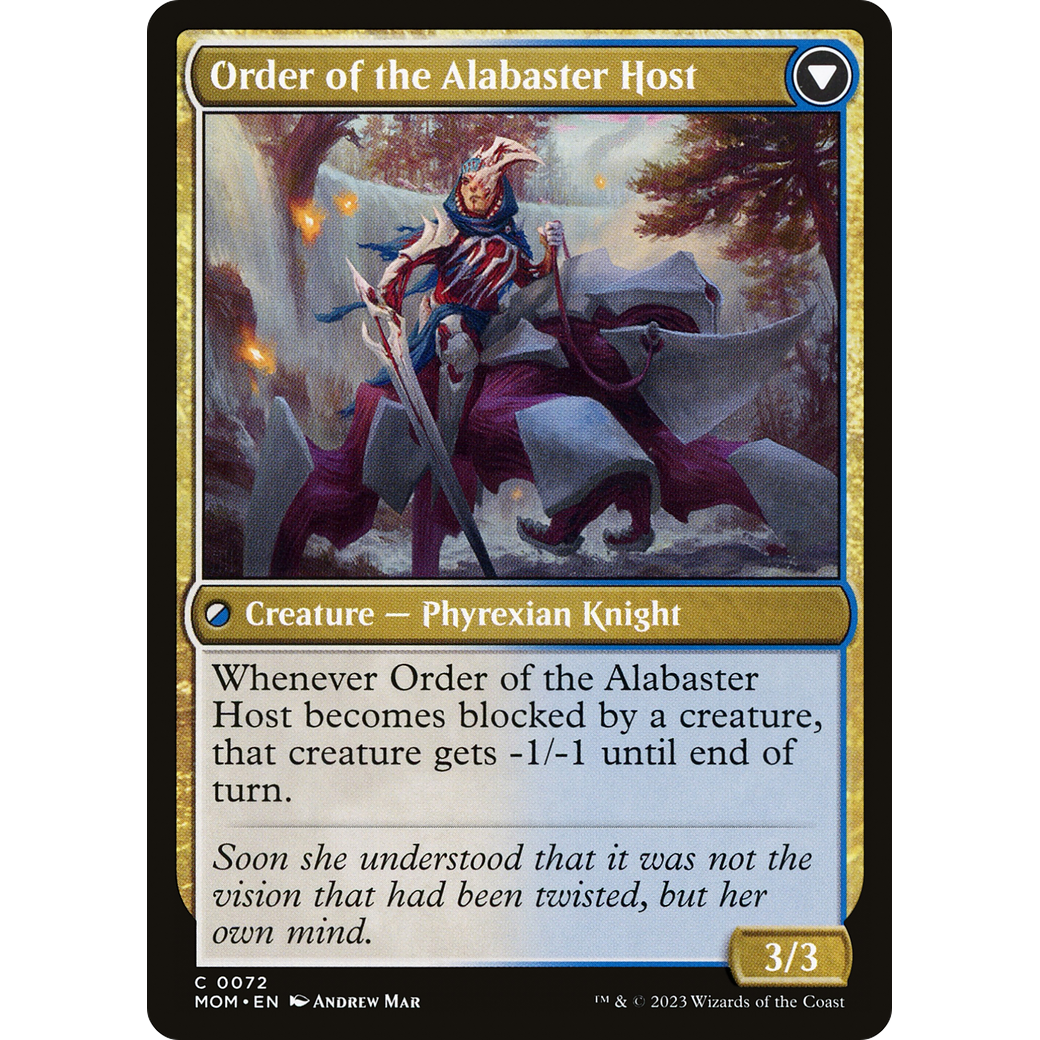 Order of the Mirror // Order of the Alabaster Host (MOM-072) - March of the Machine