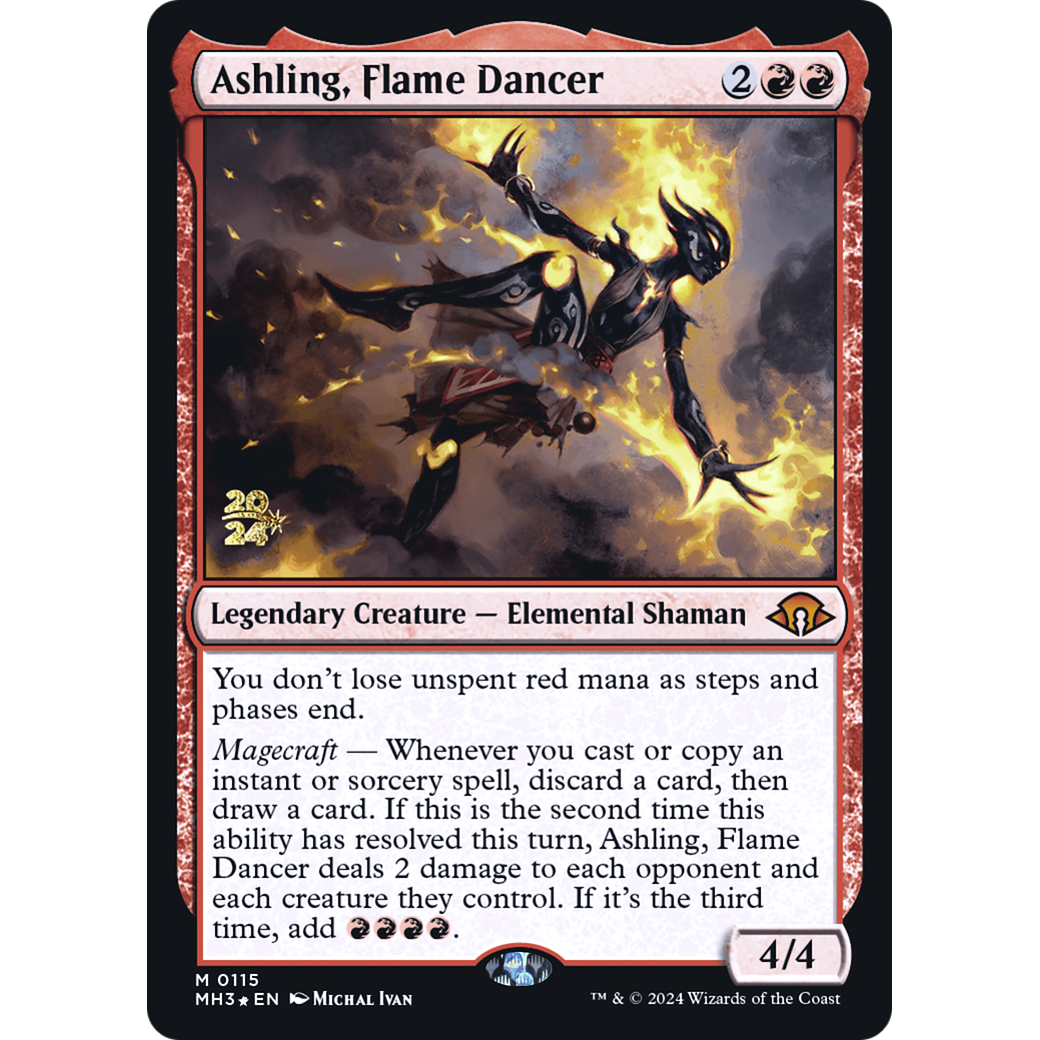 Ashling, Flame Dancer (PRE-115S) - Modern Horizons 3 Promos Foil