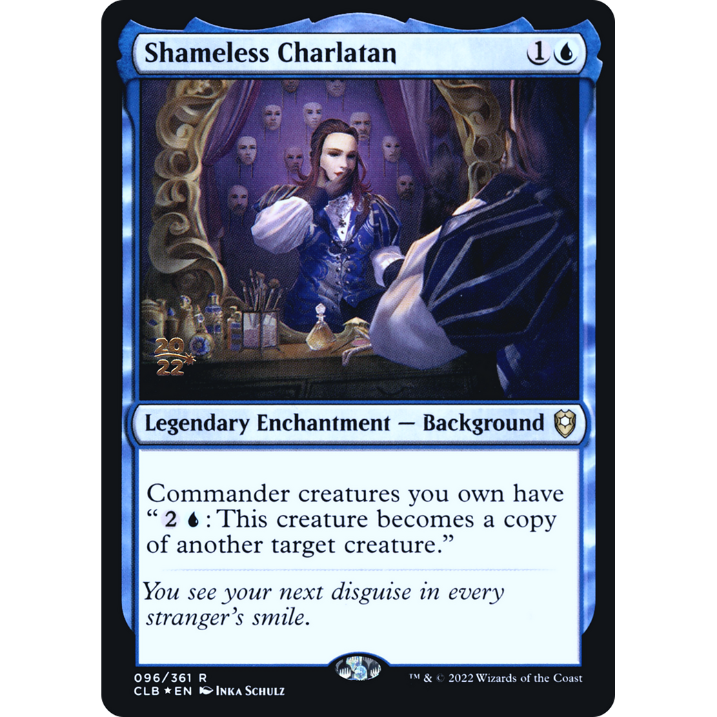 Shameless Charlatan (PRE-96S) - Battle for Baldur's Gate Promos Foil