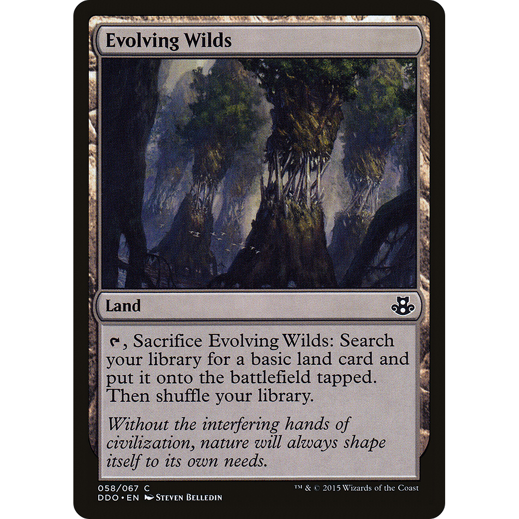 Evolving Wilds (DDO-058) - Duel Decks: Elspeth vs. Kiora