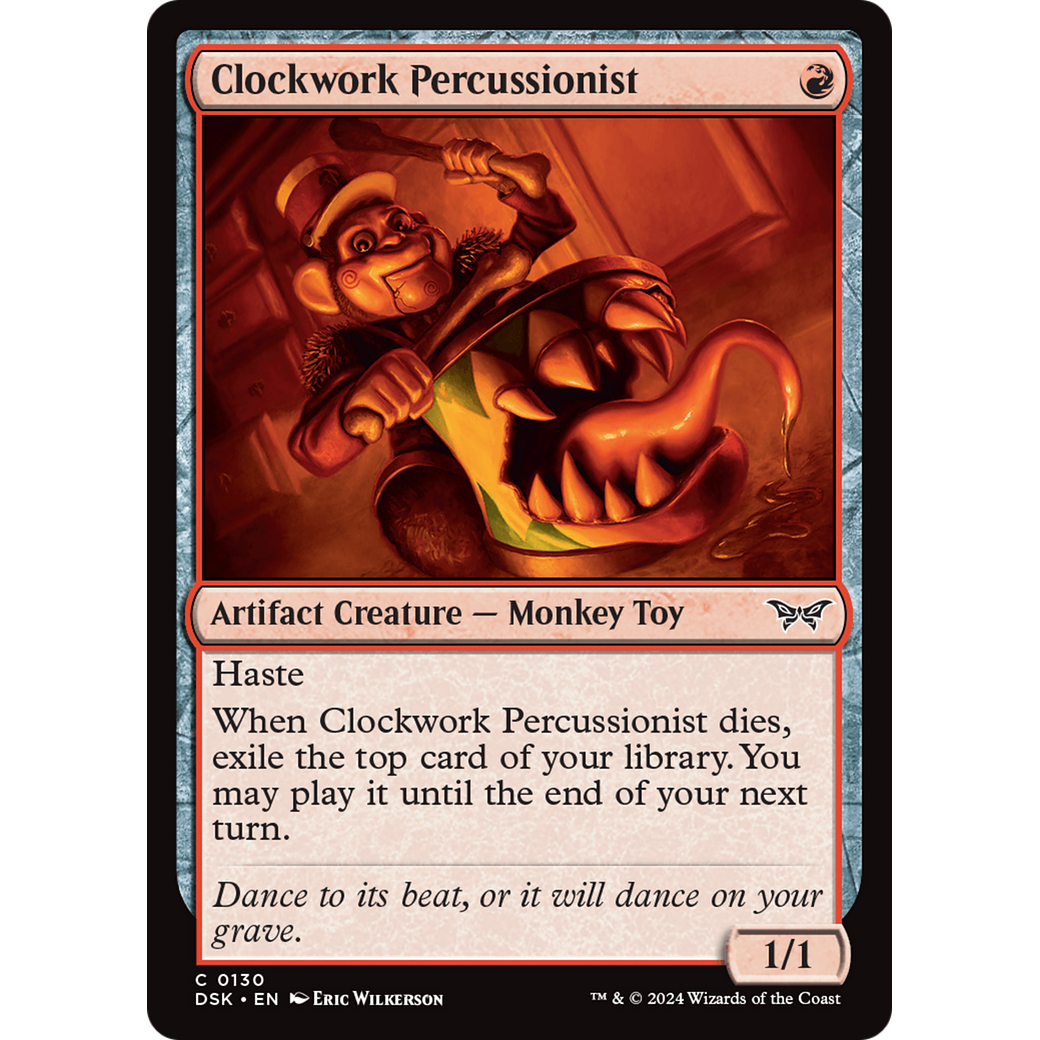 Clockwork Percussionist (DSK-130) - Duskmourn: House of Horror Foil