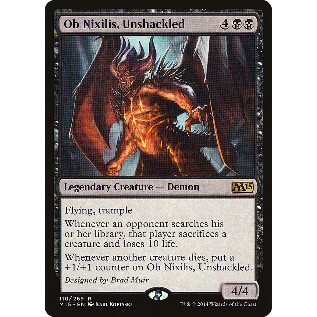 Ob Nixilis, Unshackled (M15-110) - Magic 2015 Foil