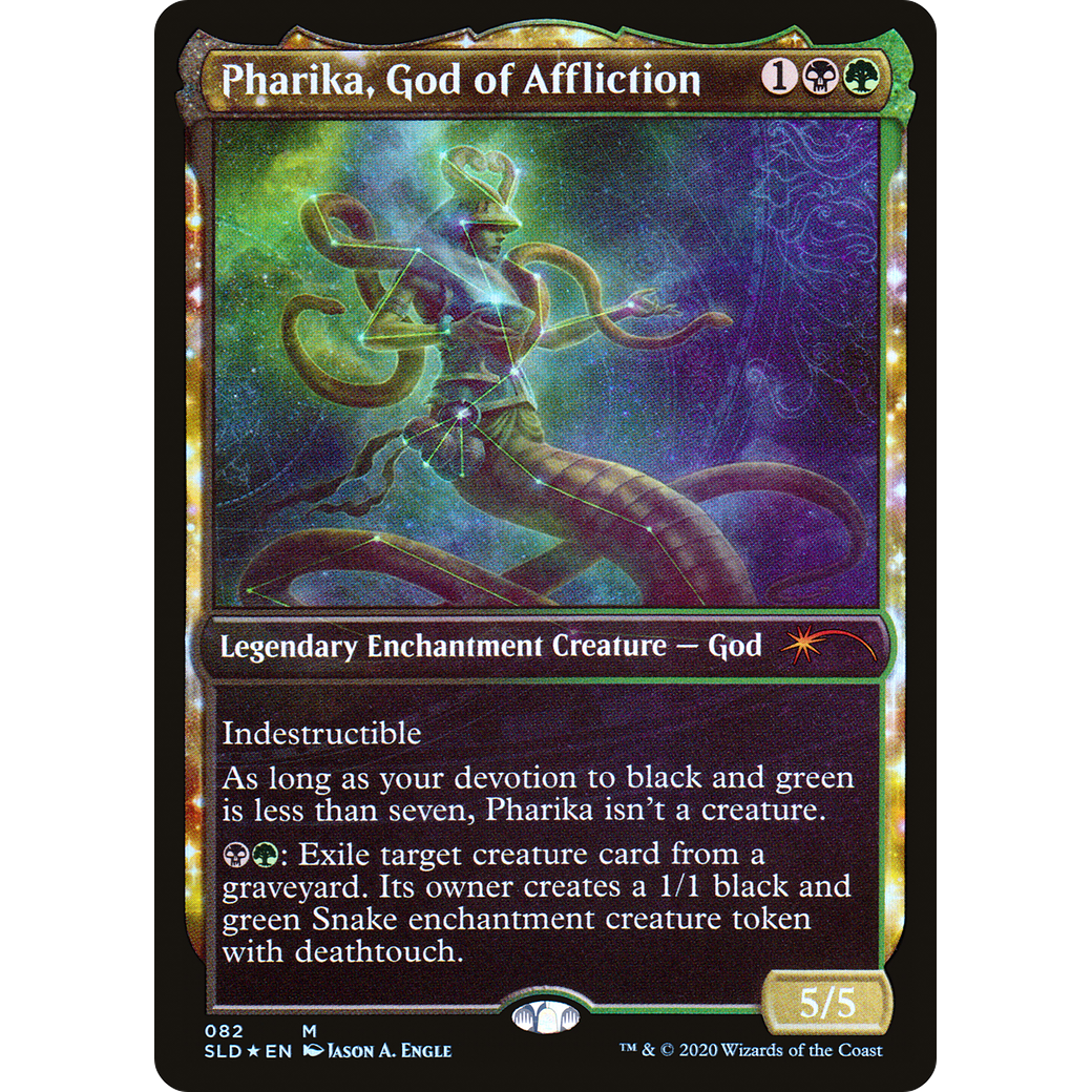 Pharika, God of Affliction (SLD-082) - Secret Lair Drop: (enchantment, Showcase) Foil