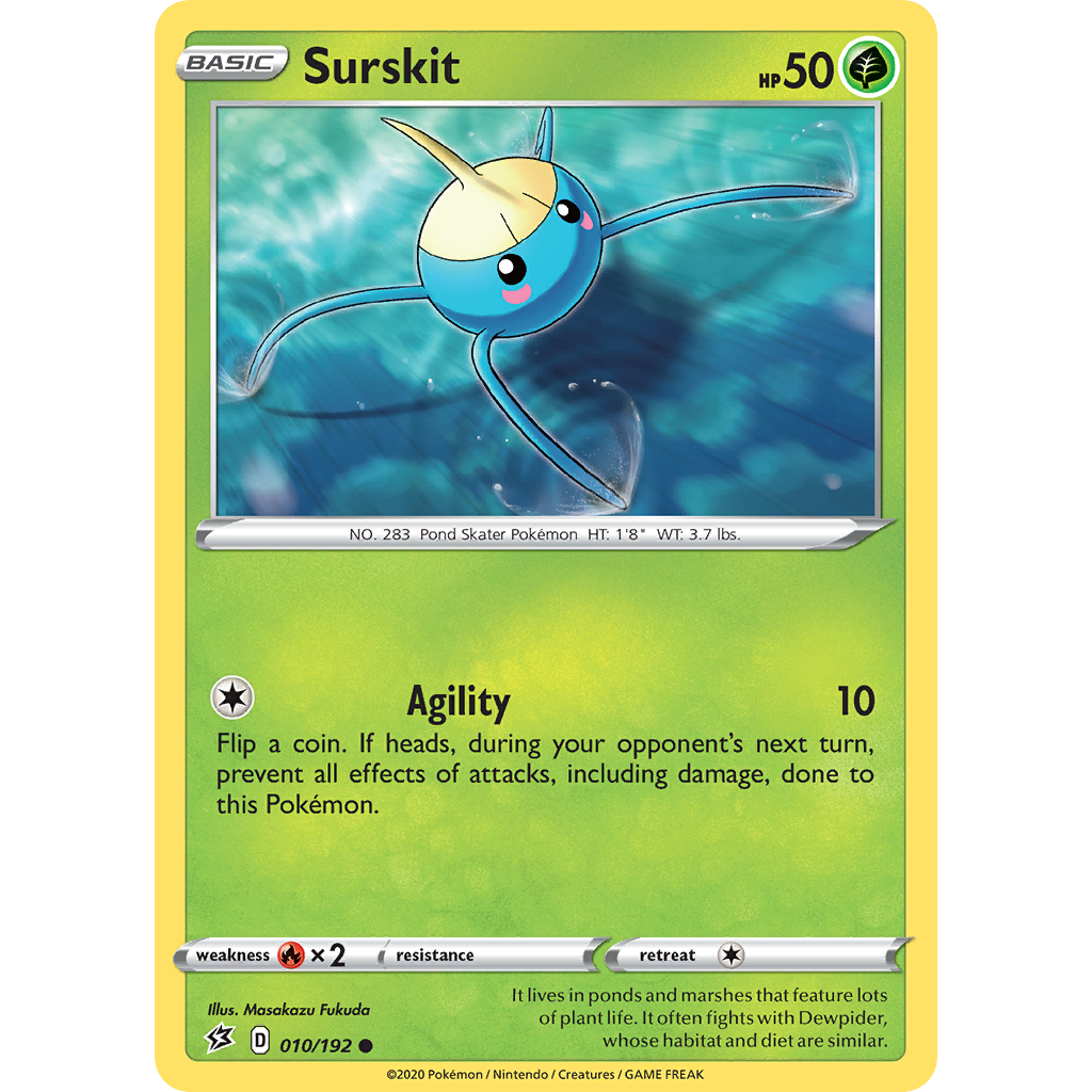 Surskit 10/192 - SWSH02 Rebel Clash